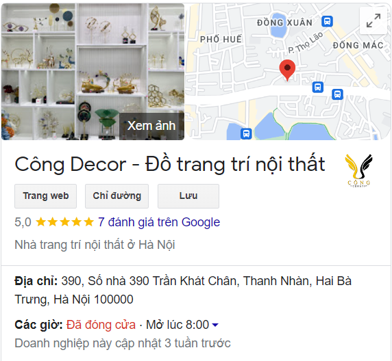 Tìm chúng tôi trên Google Map