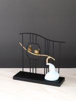 Decor phòng khách mô hình hồ lô không han gỉ CD231