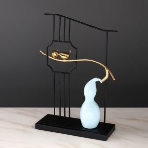 Decor phòng khách mô hình hồ lô không han gỉ CD231