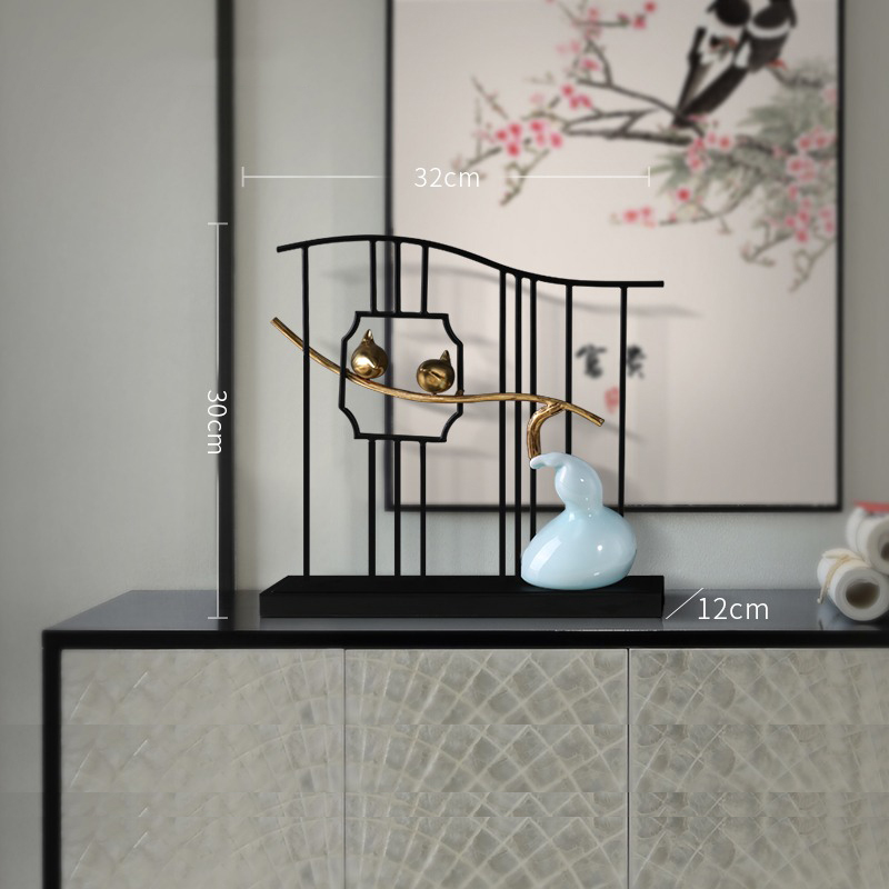 Decor phòng khách mô hình hồ lô không han gỉ CD231