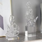 Decor phòng khách mô hình núi trong suốt đẹp CD437