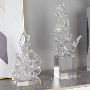 Decor phòng khách mô hình núi trong suốt đẹp CD437