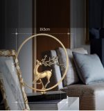 Đồ để bàn mẫu hươu bằng đồng CD233