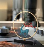 Đồ để bàn mẫu hươu bằng đồng CD233