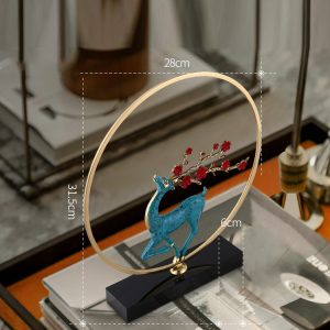 Đồ để bàn mẫu hươu bằng đồng CD233