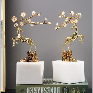 Đồ để bàn hươu Sika trang trí phòng khách CD119