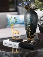 Đồ để bàn hươu sừng tấm cao cấp CD815