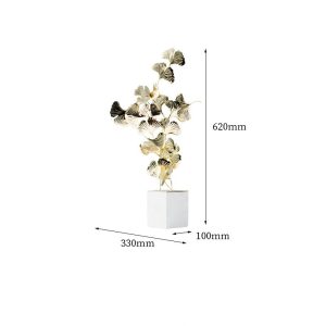 Decor phòng khách lá bạch quả bắt mắt CD265