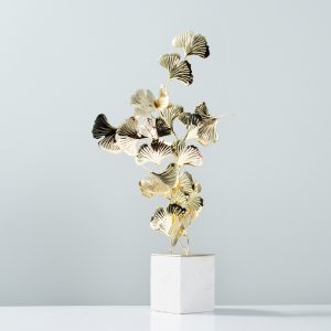 Decor phòng khách lá bạch quả bắt mắt CD265