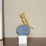 Đồ để bàn decor chim vẹt trang trí sang trọng CD141