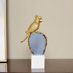 Đồ để bàn decor chim vẹt trang trí sang trọng CD141
