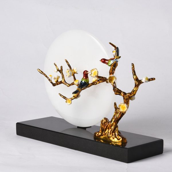 Đồ để bàn đôi chim uyên ương đồng điếu CD194