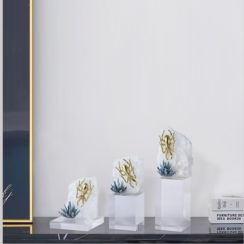 Đồ để bàn mô hình động vật kết hợp pha lê CD511