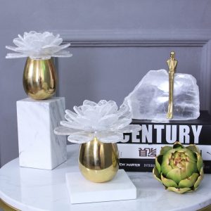 Đồ để bàn bộ hoa lựu bằng đồng đẹp CD157