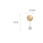 Đồ để bàn bộ lá sen trang trí đẹp CD77