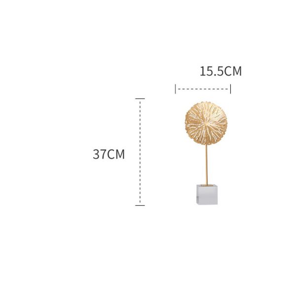 Đồ để bàn bộ lá sen trang trí đẹp CD77