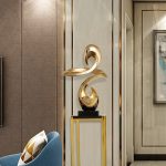Tượng decor mô hình uốn lượn nghệ thuật để sàn trang trí