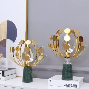 Decor phòng khách mô hình hoa pha lê đơn giản CD435