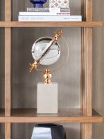 Mô hình quả địa cầu pha lê kết hợp chất liệu cẩm thạch CD51