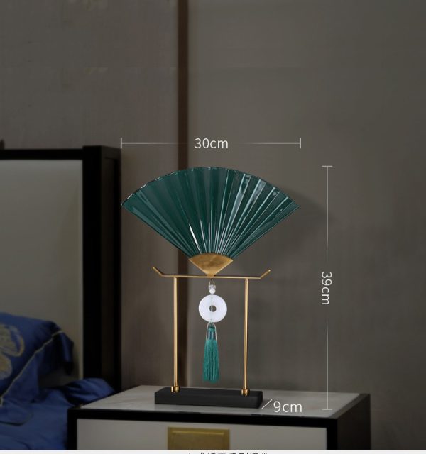 Đồ decor phòng khách quạt ngọc CD201