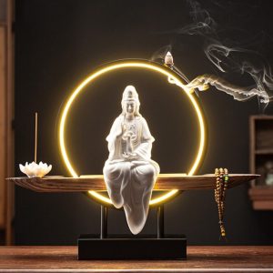 Thác khói trầm hương quan âm