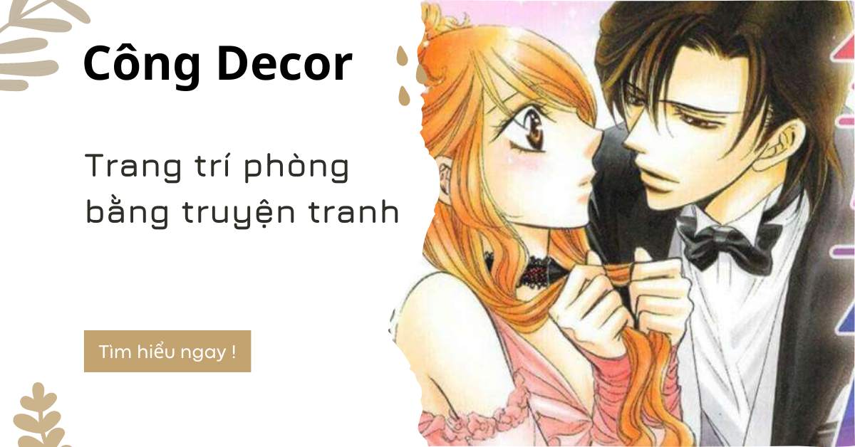 Trang trí phòng bằng truyện tranh