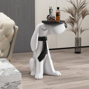 Tượng chó bồi bàn phong cách hiện đại