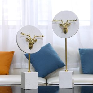 Decor tượng đầu hươu trang trí