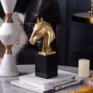 Decor phòng khách mô hình đầu ngựa CD441