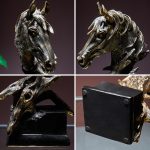 Tượng decor đầu ngựa phong cách Vintage
