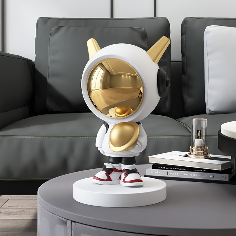 Tượng decor phi hành gia đặt kệ tủ