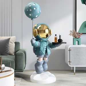 Tượng decor mẫu Tượng phi hành gia nhí bồi bàn