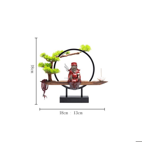 Thác khói trầm hương tượng thần tài