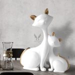 Decor để bàn cặp mèo phong cách Bắc Âu CD1372