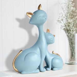 Decor để bàn cặp mèo phong cách Bắc Âu CD1372
