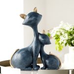 Decor để bàn cặp mèo phong cách Bắc Âu CD1372