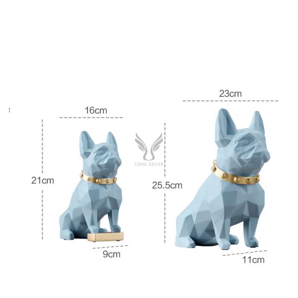 Decor để bàn chú chó nhựa CD1371