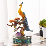 Đồ để bàn chim đậu cành hoa CD1124
