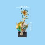 Đồ để bàn lông chim công decor CD1261