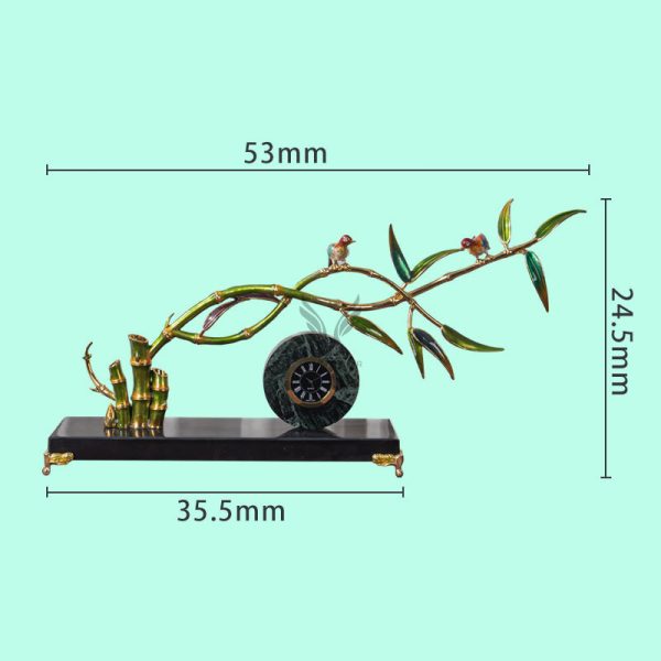 Đồng hồ để bàn kết hợp cây tre CD1263