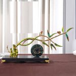 Đồng hồ để bàn kết hợp cây tre CD1263