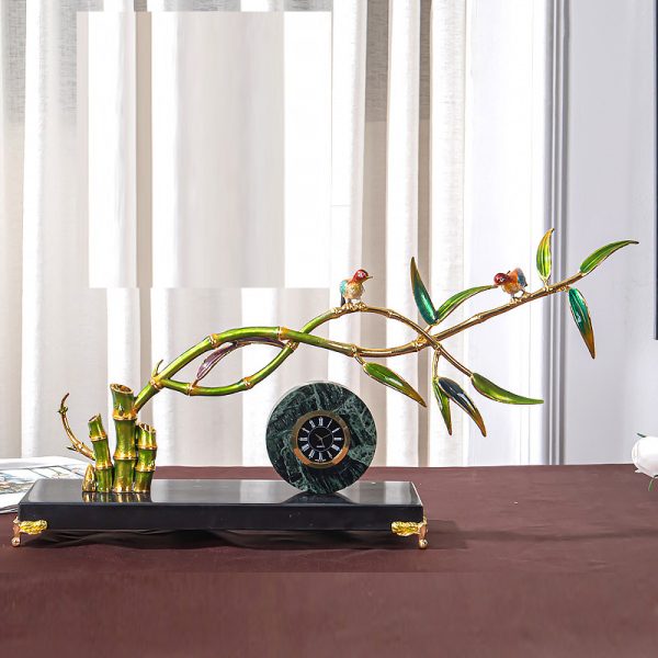 Đồng hồ để bàn kết hợp cây tre CD1263