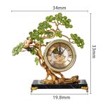 Đồng hồ để bàn kết hợp cây tùng decor CD1265