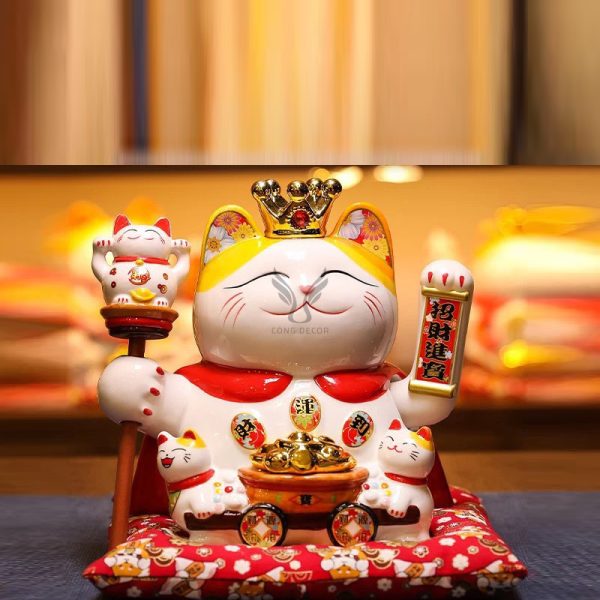 Mèo cute để cửa hàng