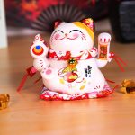 Mèo thần tài đặt tại cửa hàng