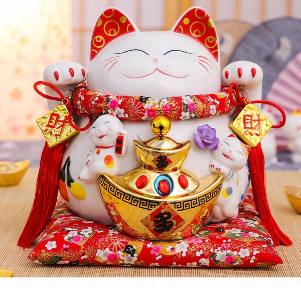Tặng quà khai chương mèo thần tài