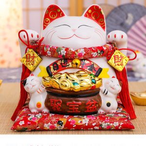 Tặng quà khai chương mèo thần tài