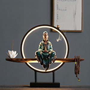 Thác khói trầm hương đèn led