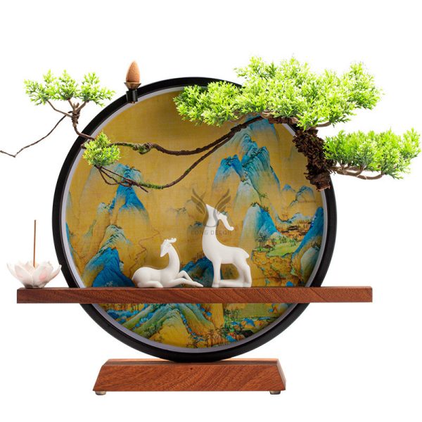 Thác khói trầm hương đôi hươu