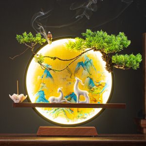 Thác khói trầm hương đôi hươu